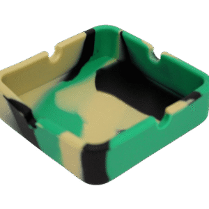 3.2" Square Silicone Ashtray Assorted Color