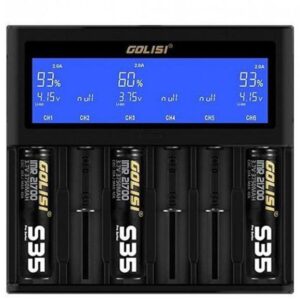 Golisi S6 Smart Charger with LCD Screen (6 Bay)