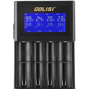Golisi S4 Smart Charger with LCD Screen (4 Bay)
