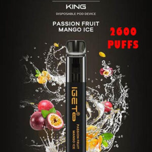 iGET KING VAPE 2600 PUFF – PASSION FRUIT MANGO ICE