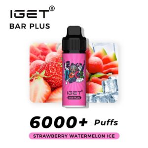 iGET BAR PLUS VAPE 6000 PUFF – STRAWBERRY WATERMELON ICE