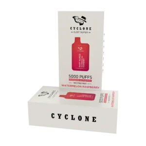 Nicotine Free Gust Super Watermelon Raspberry Rechargeable Disposable