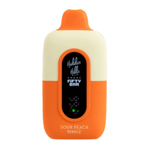 Sour Peach Ringz Hidden Hills X Fifty Bar - Consumer / 50mg / Single