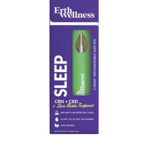 LIVE RESIN CBD VAPE PEN WITH CBN – SLEEP BLEND – 2G – ERTH WELLNESS