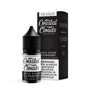 Coastal Clouds Saltwater Apple Peach Strawberry 30ml Nic Salt Vape Juice