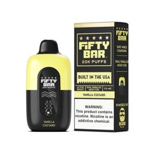 Fifty Bar V2 20K Disposable Vape (5%, 20000 Puffs) - Vanilla Custard
