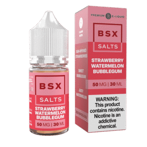 Glas BSX Strawberry Watermelon Bubblegum Nic Salt Vape Juice 30ml
