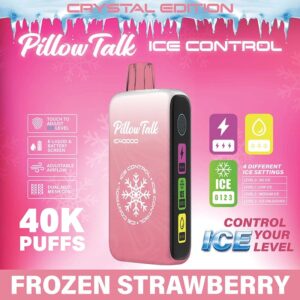 Pillow Talk Ice Control IC40000 Disposable Vape (5%, 40000 Puffs) - Frozen Strawberry (Crystal Edition)