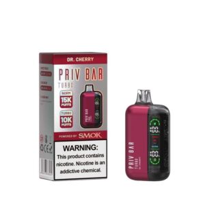 SMOK PRIV Bar Turbo Disposable Vape (5%, 15000 Puffs) - Dr. Cherry