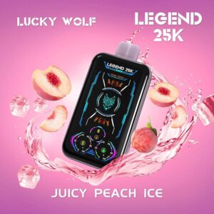 SnowWolf Lucky Wolf Legend 25K Disposable Vape (5%, 25000 Puffs) - Juicy Peach Ice