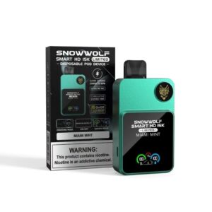 SnowWolf Smart HD 15K Disposable Vape (5%, 15000 Puffs) - Miami Mint